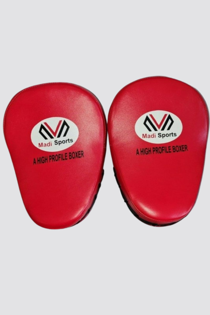 Leather Boxing Focus Pads Hook Jab Mitts target Kick MMA Martial Arts Training