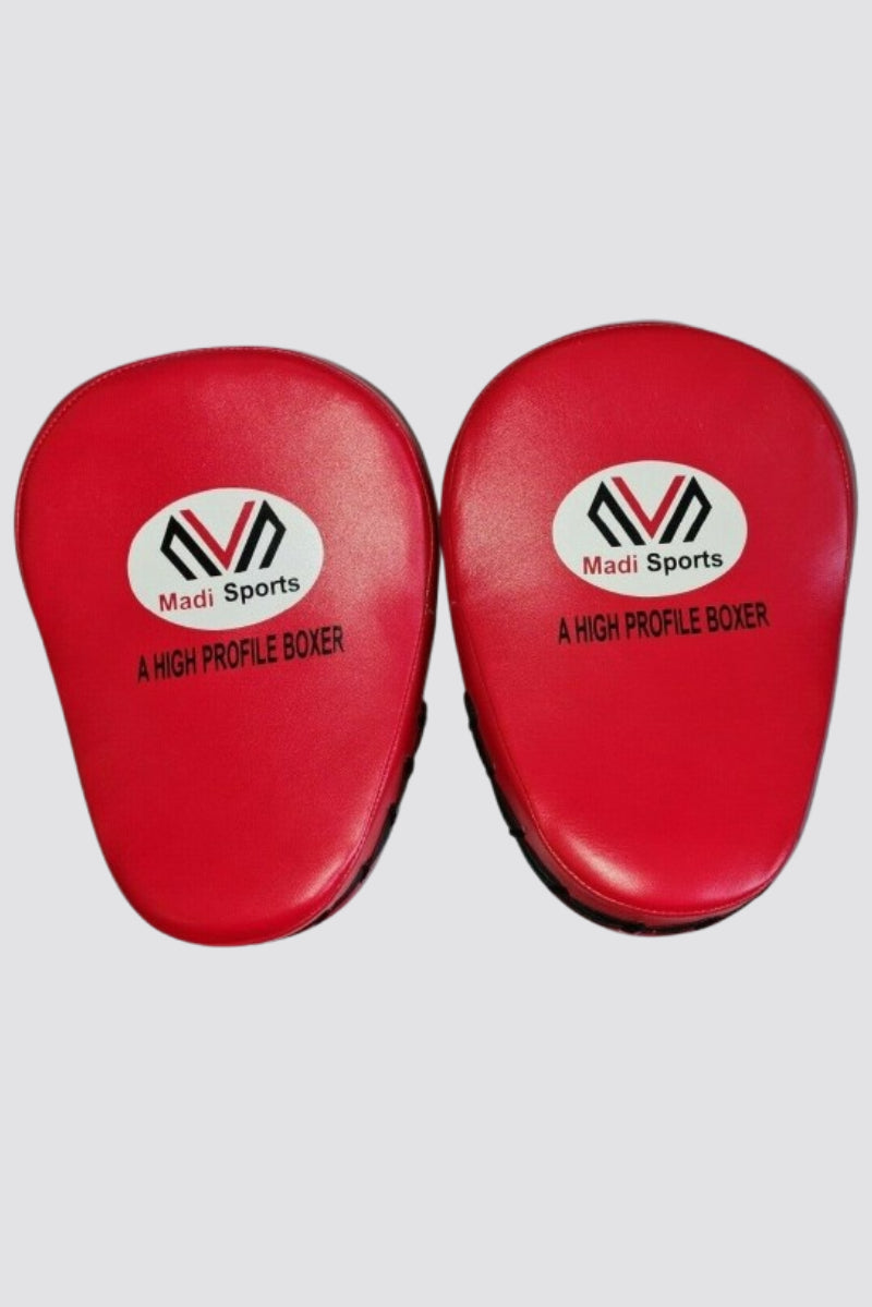 Leather Boxing Focus Pads Hook Jab Mitts target Kick MMA Martial Arts Training