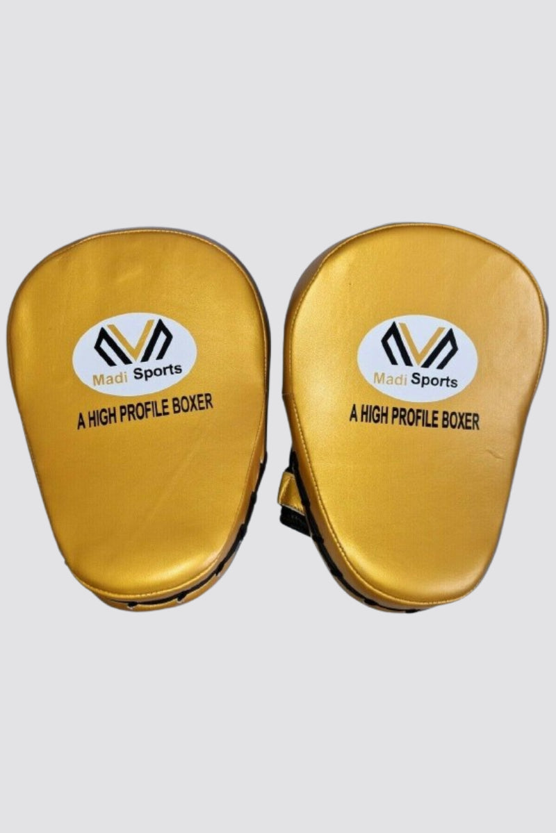 Leather Boxing Focus Pads Hook Jab Mitts target Kick MMA Martial Arts Training