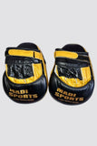 Leather Boxing Focus Pads Hook Jab Mitts target Kick MMA Martial Arts Training