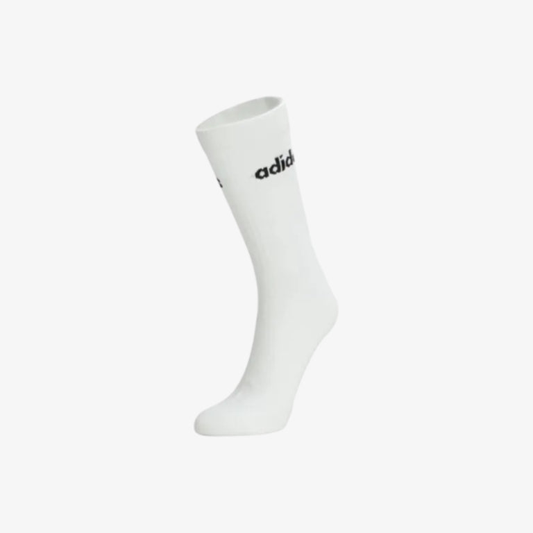 Adidas Neo Unisex White Mid-Calf Socks - 3 Pack