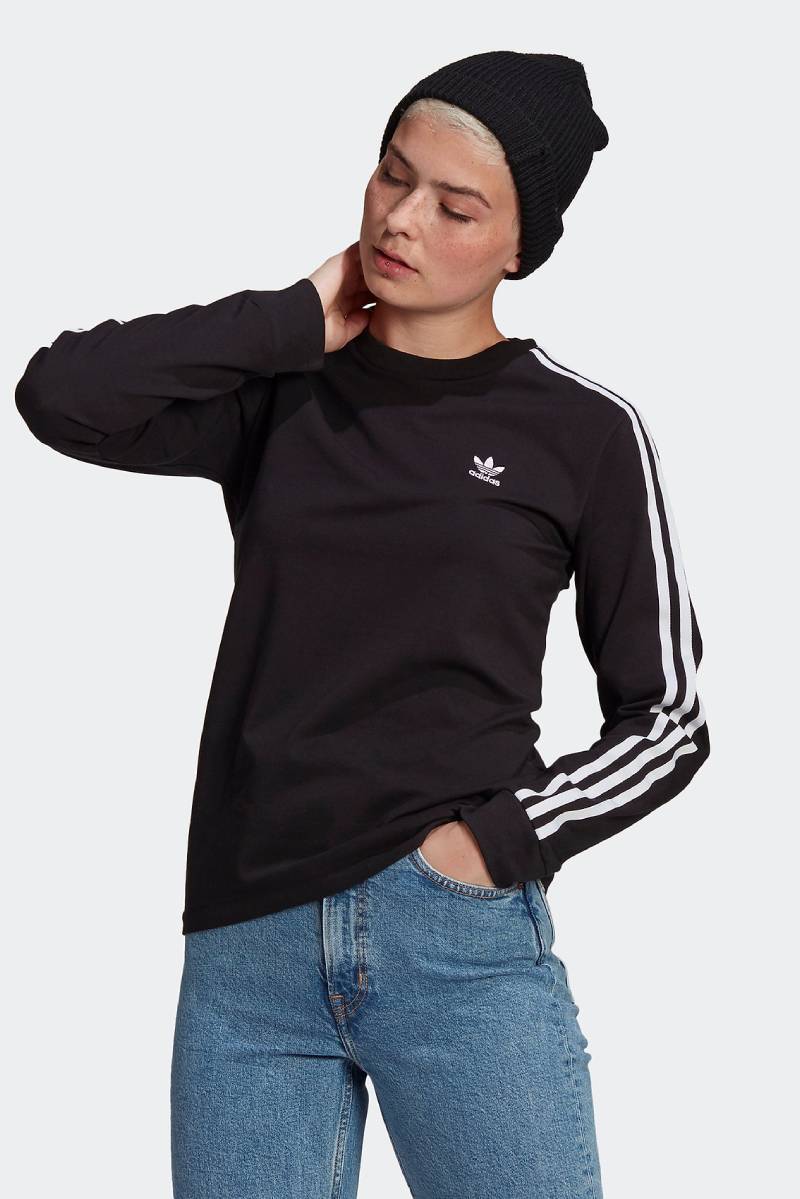 Adidas Women Originals Adicolor Classics Long-Sleeve Top Sweatshirt Stretchy