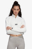 Adidas Women Originals Cropped Sweatshirt  -White