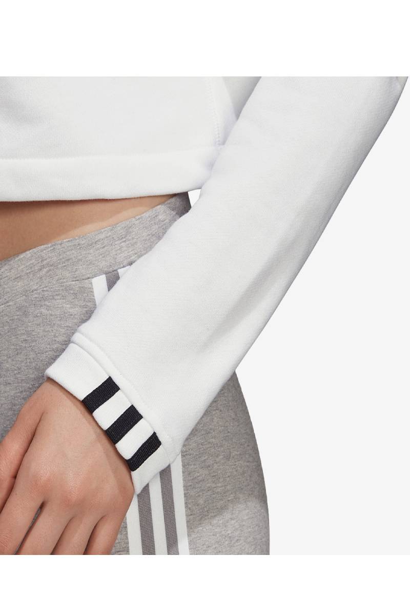 Adidas Women Originals Cropped Sweatshirt  -White