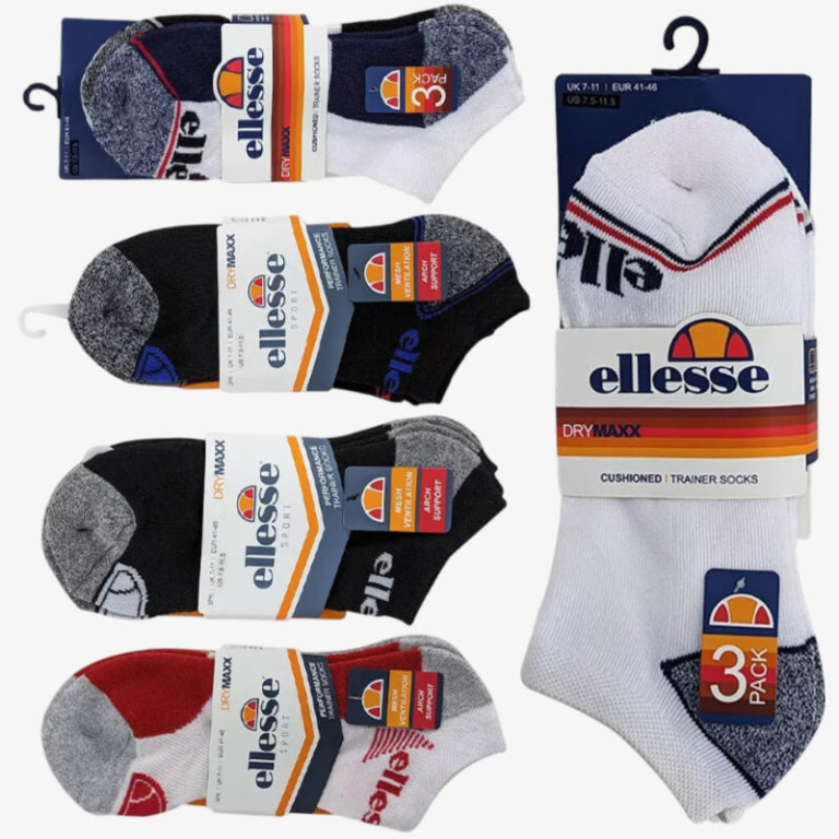 Ellesse Mens Low Cut Socks (3 Pack)