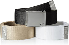 Nike Webgürtel für Herren – 3er-Pack