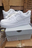 Nike Air Force  Womens Trainers Triple White