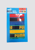 PUMA Boys Boxers Kids Cotton Rich Everyday Boxer Shorts Underwear (4 PACK)