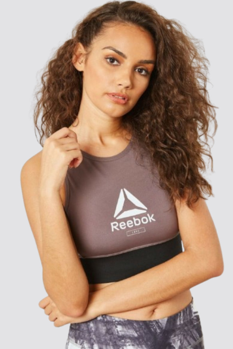 REEBOK Grey Layering Bralette Sports Bra XS