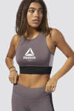 REEBOK Grey Layering Bralette Sports Bra XS