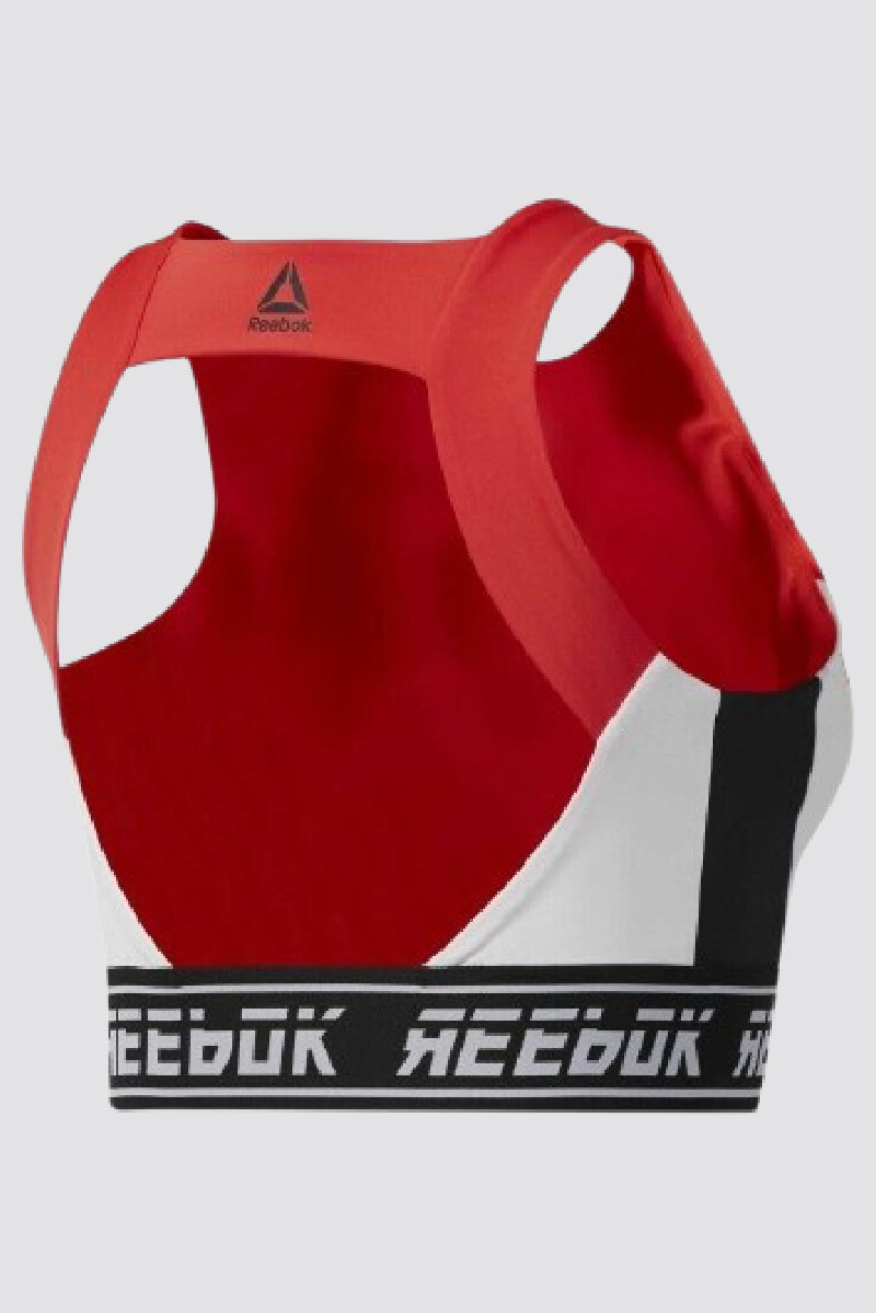 Reebok Sports Bra Wor Red Fitness Workout Gym