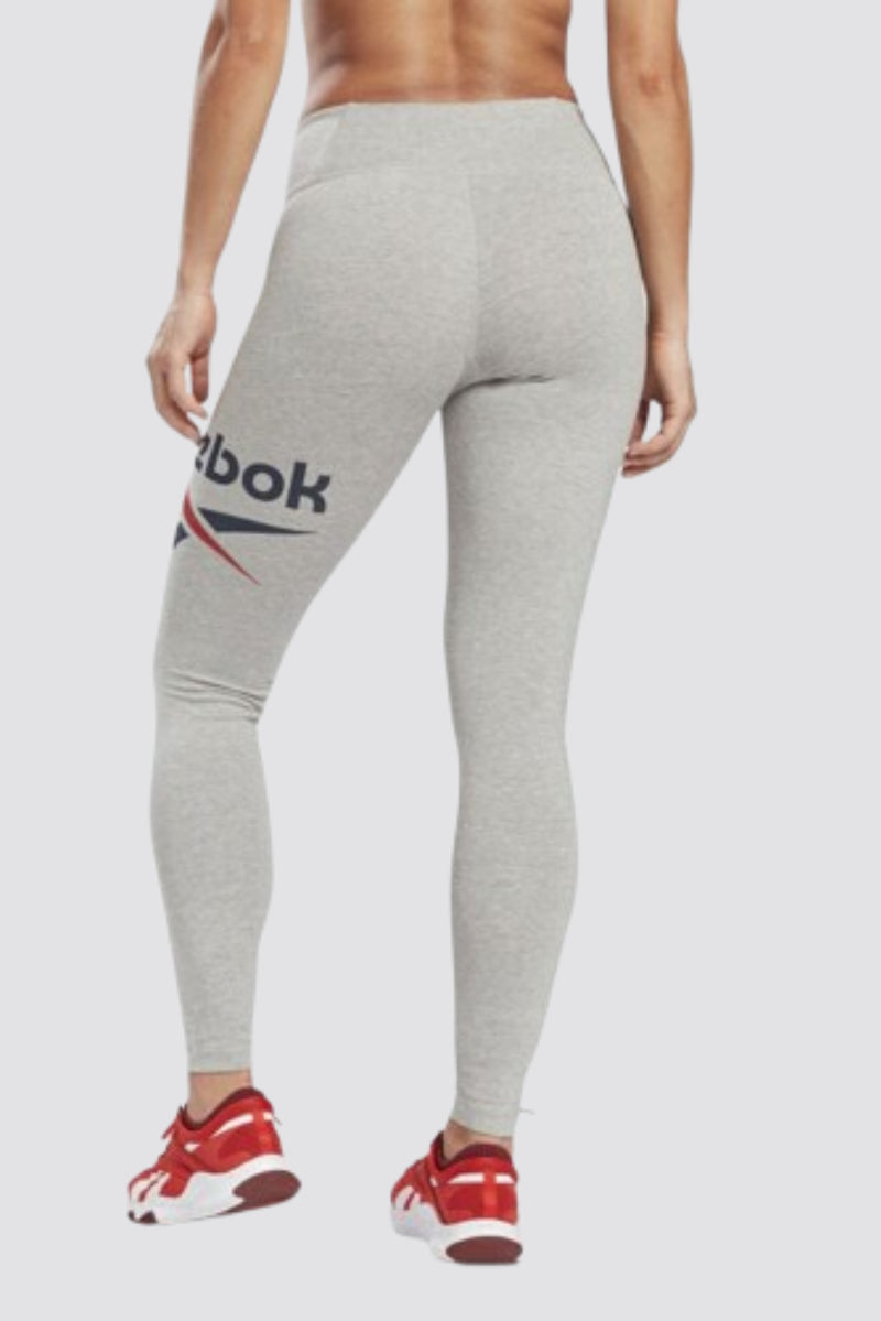 Reebok Identity Logo Leggings Medium Grey Heather