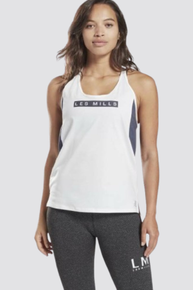 Reebok LES MILLS SMARTVENT TANK TOP White