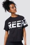 Reebok Women's Workout Ready Meet You There Graphic T-Shirt Black