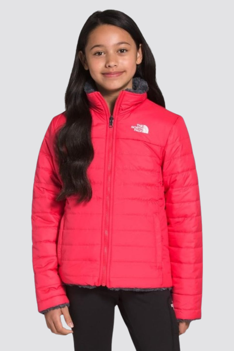 The North Face Girls’ Moss bud Swirl Reversible Jacket pink