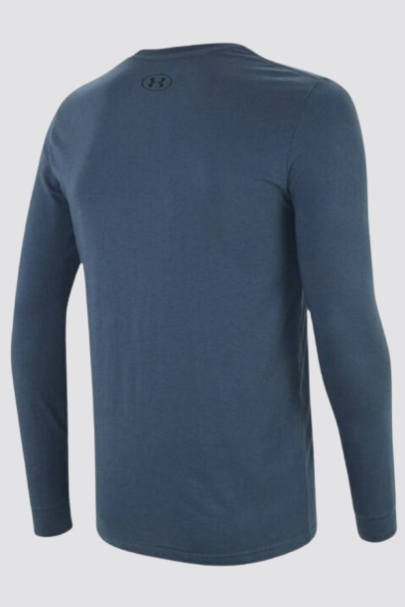 Under Armour Men`s Heat Gear Long Sleeve Top Blue Navy S