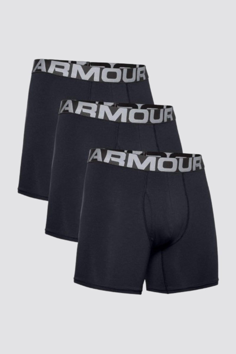 Under Armour Men's Charged Cotton 6in 3pk Boxer Jock