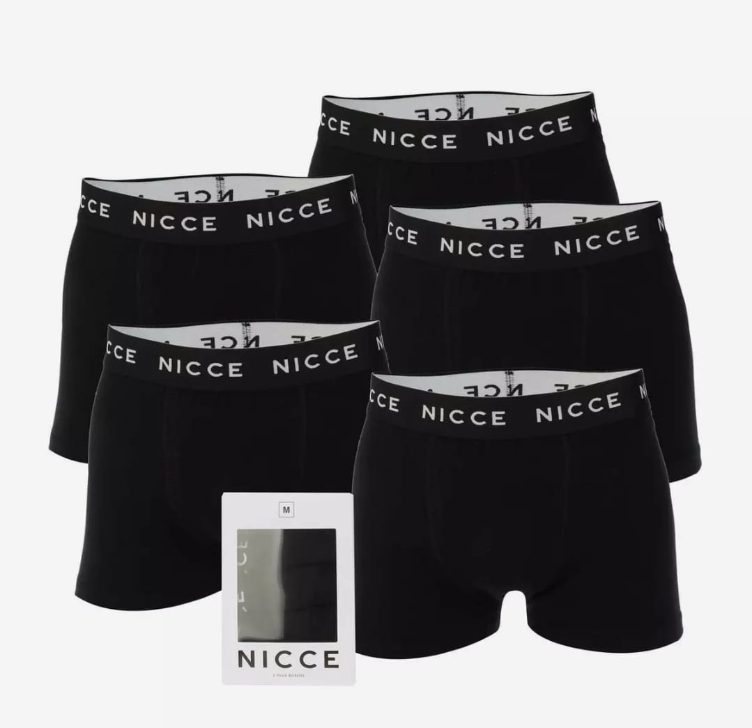 NICCE Galan 5 Pack Boxer Shorts