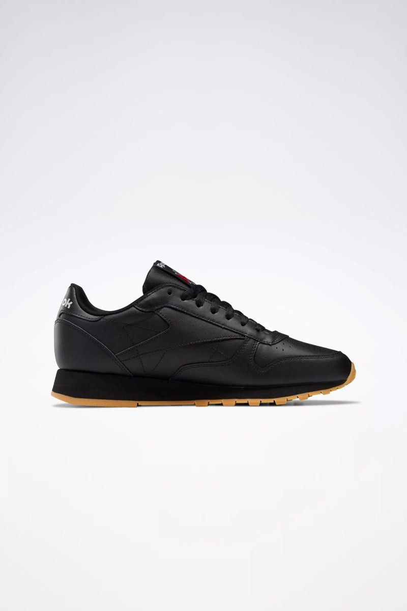 Women's Reebok Classic Leather Trainers Black/Gum