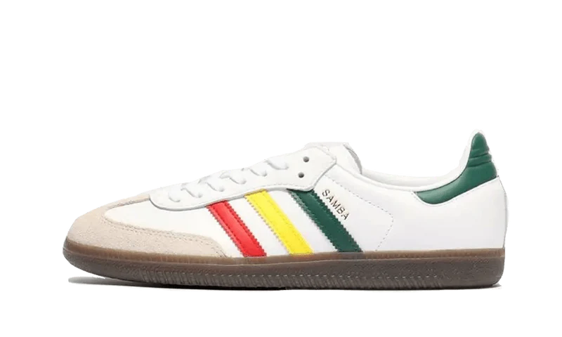 Adidas Samba OG White Rasta Trainers Shoes