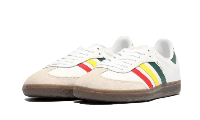 Adidas Samba OG White Rasta Trainers Shoes