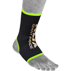 RDX AB Black & Green Ankle Support Sprain Protection Compression Sleeve OEKO-TEX® Standard 100 certified