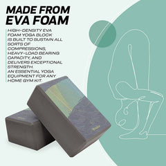 RDX D14 High Density EVA Foam Yoga Block Non-Slip Brick