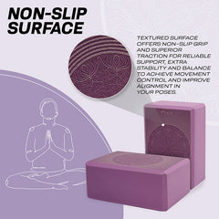 RDX D15 High Density EVA Foam Yoga Block Non-Slip Brick