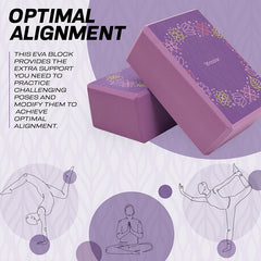 RDX D16 High Density EVA Foam Yoga Block Non-Slip Brick