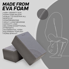 RDX D18 High Density EVA Foam Yoga Block Non-Slip Brick