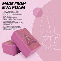 RDX D2 High Density EVA Foam Yoga Blocks Non-Slip Brick