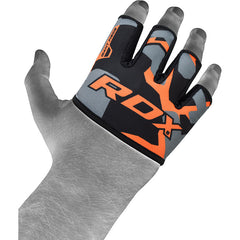 RDX 4O Orange Camo Weight Lifting Grip