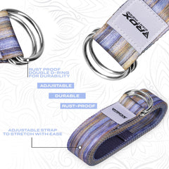 RDX F1 D-Ring Steel Buckle Cotton Yoga Strap