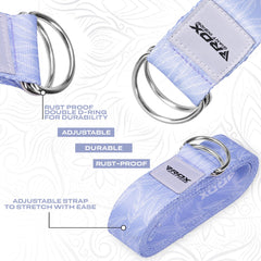 RDX F17 D-Ring Steel Buckle Cotton Yoga Strap