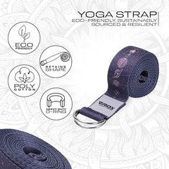 RDX F19 D-Ring Steel Buckle Cotton Yoga Strap