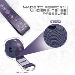 RDX F19 D-Ring Steel Buckle Cotton Yoga Strap