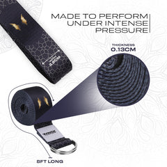 RDX F8 D-Ring Steel Buckle Cotton Yoga Strap