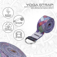 RDX F9 D-Ring Steel Buckle Cotton Yoga Strap