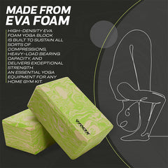 RDX GN EVA Foam High Density Non-Slips Yoga Block