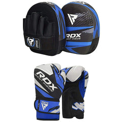 RDX J11 6oz Boxing Gloves & Focus Pad Set