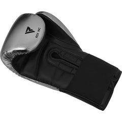 RDX J13 KIDS 8oz SILVER Boxing Gloves & Pads Set