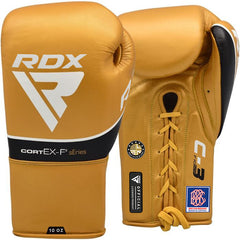 RDX C3 Fight Lace Up Leather Boxing Gloves BBBOFC/BIBA/WBF/NYAC /NEVADA APPROVED