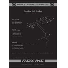 RDX C4 Steel Wall Bracket & 4 Hook Chains