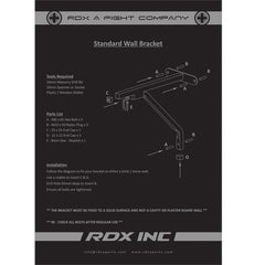 RDX C6 Steel Wall Bracket with 6 Hook Chains