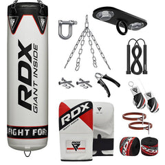 RDX F1 4ft / 5ft 13-in-1 Punch Bag with Bag Mitts Set