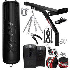 RDX F6 KARA 4ft / 5ft 17-in-1 Punch Bag with Bag Gloves Set