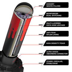 RDX F9 6ft Adults Free Standing Punch Bag With Bag Mitts For Training & Workout Set