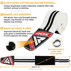 RDX K1 Elasticated Knee Compression Bandage Wraps OEKO-TEX® Standard 100 certified