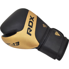 RDX T13 Boxing Gloves & Focus Pads Golden / Black