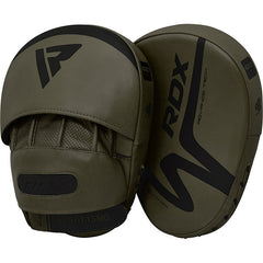 RDX T15 Nero Matte Green Boxing Gloves & Focus Pads